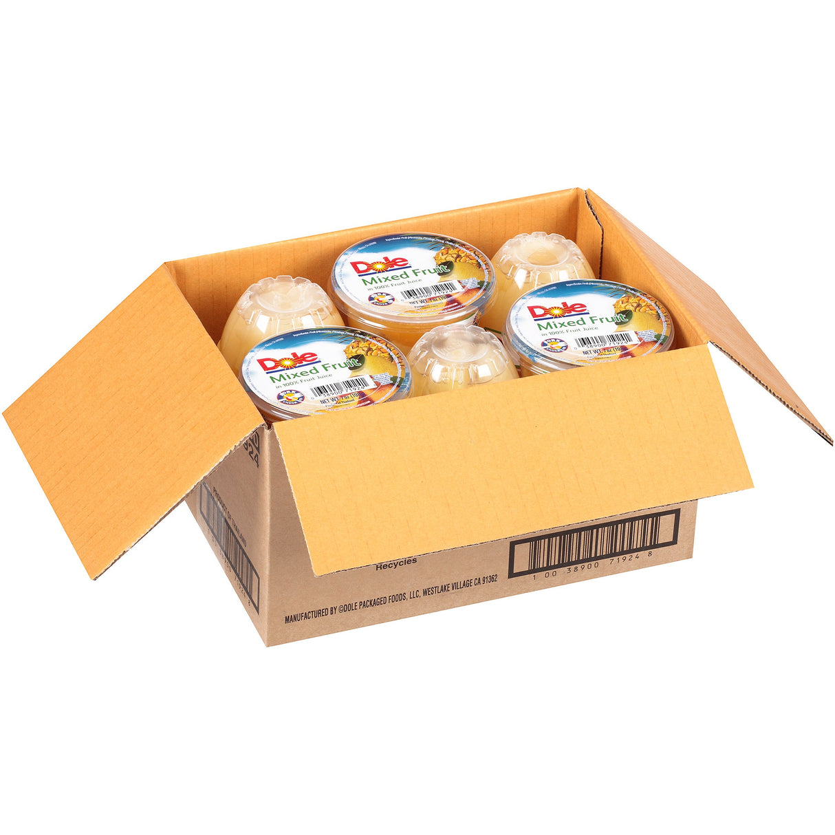 Mixed Fruit, in Juice, Plastic Cups, Shelf-Stable,12 - 7 OUNCE