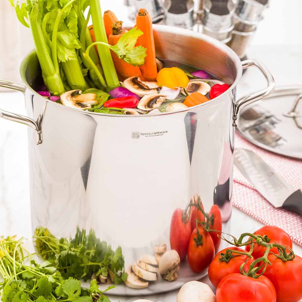 Pot, Stock, 13.5 Quart, Stainless Steel, Induction Ready, 13.5 Quart,1 - 1 COUNT