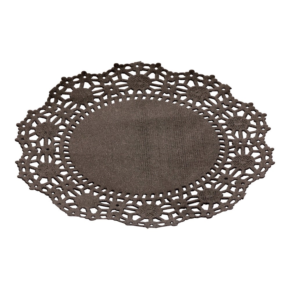 Doilies, Lace, 4 Inch, Paper, Black,1 - 100 COUNT