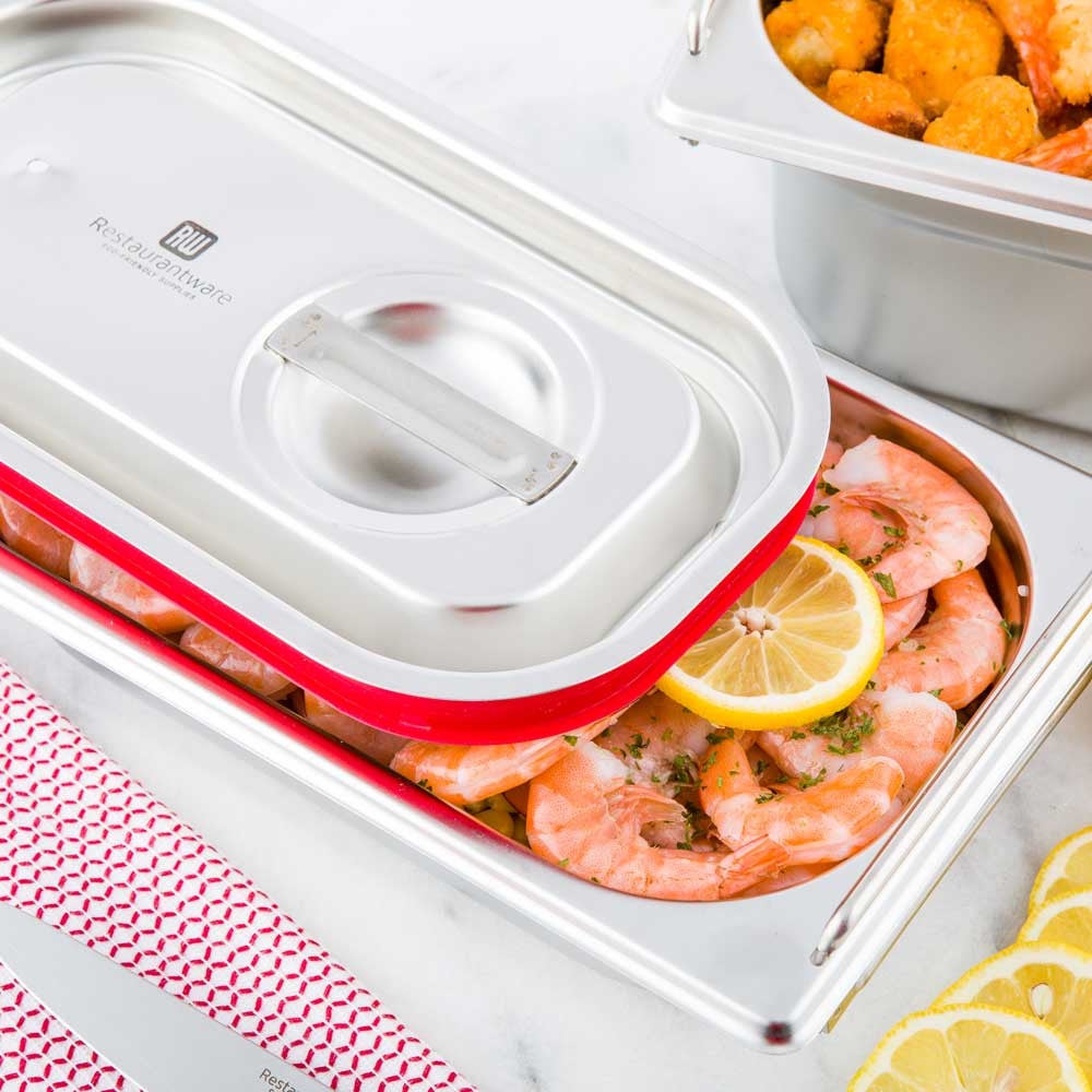 Cover, Travel, Stainless Steel, for Quarter-Size Steam Table Pan,1 - 1 COUNT