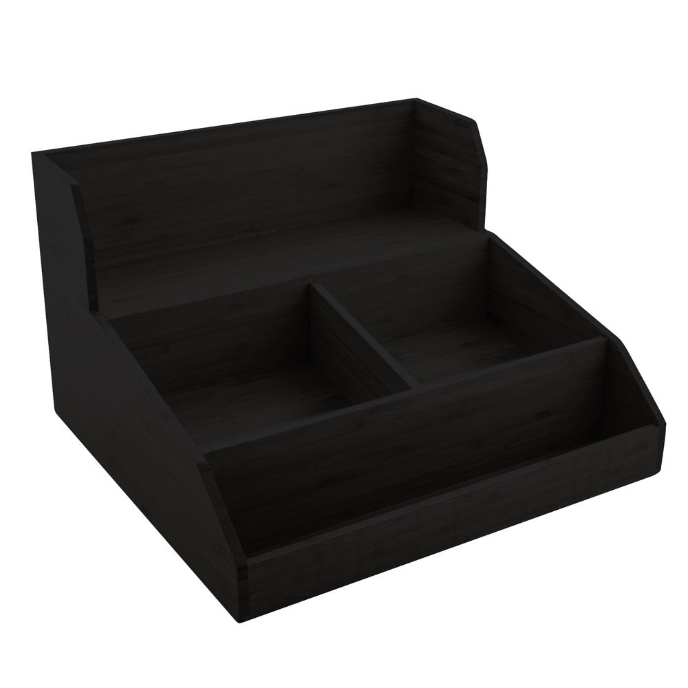 Organizer, Condiment/Coffee Cup/Lid, Respresso 15 x 14.25 x 9.25 Inch, Black, Bamboo,1 - 1 EACH
