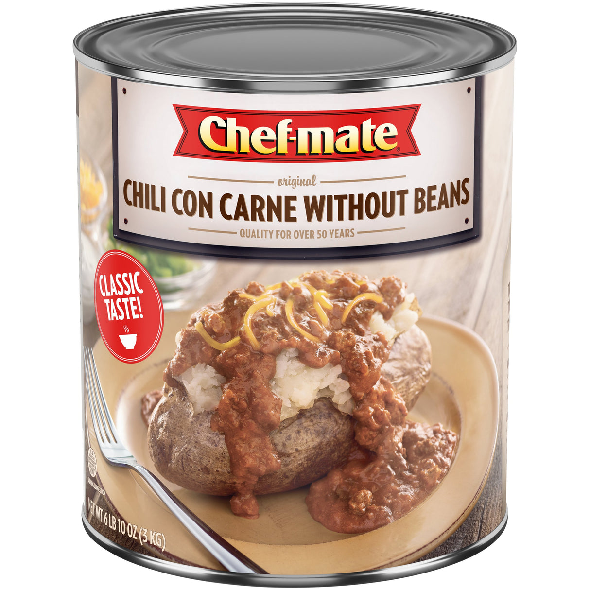 Chili Con Carne, without Beans, Shelf Stable,6 - 106 OUNCE