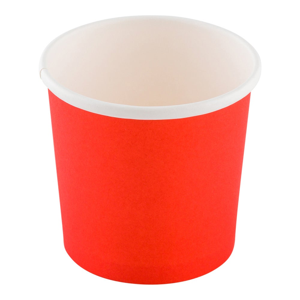 Cups, Soup, Bio Tek 12 Ounce 3.5 Inch, Paper, Red, Round,1 - 200 COUNT