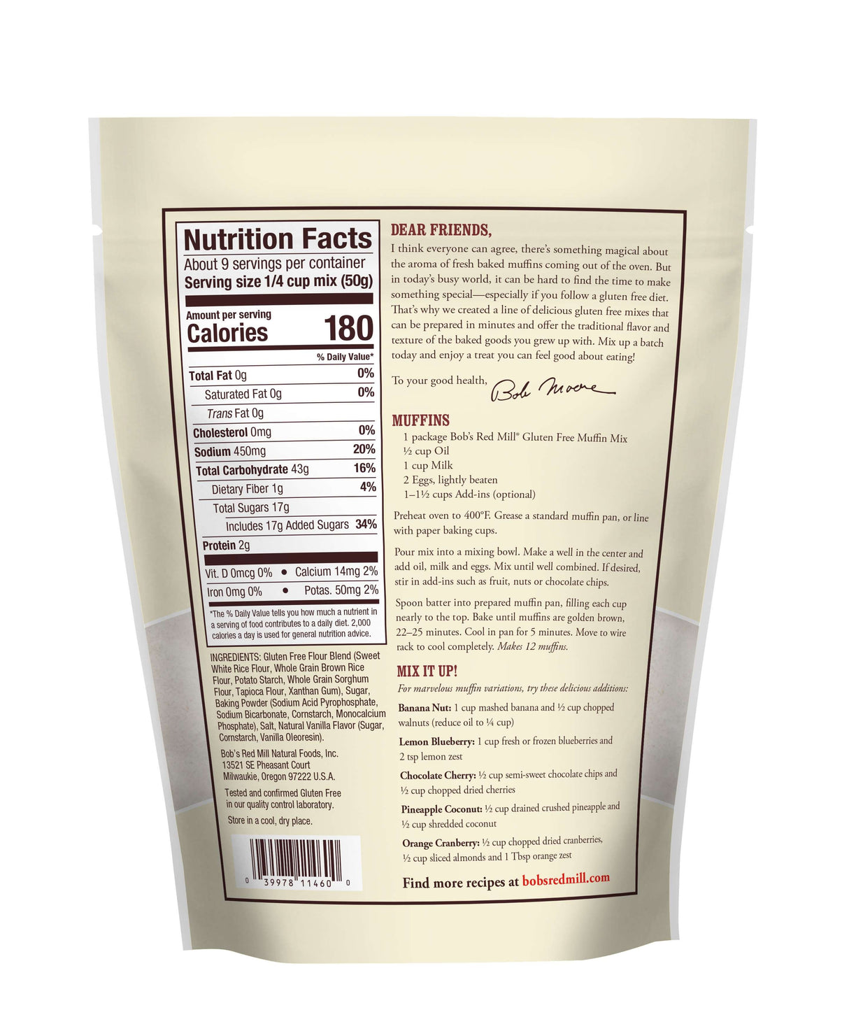 Mix, Muffin,4 - 16 OUNCE