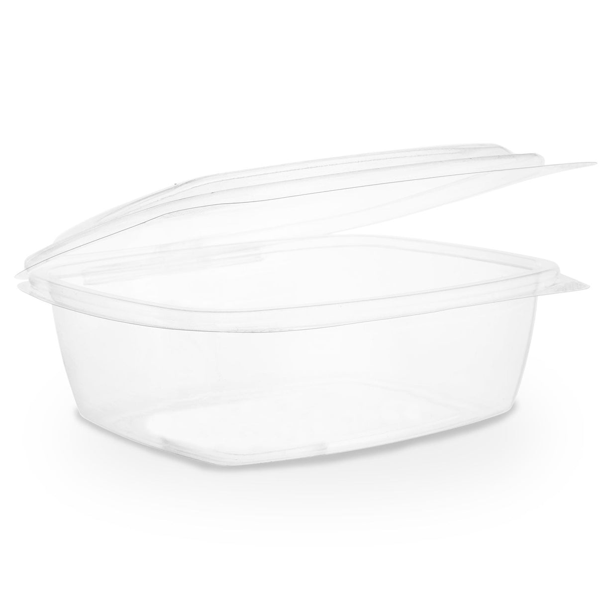 Containers, Deli, 32 Ounce, Plastic, Clear, Rectangular, Hinged, PLA,4 - 50 COUNT