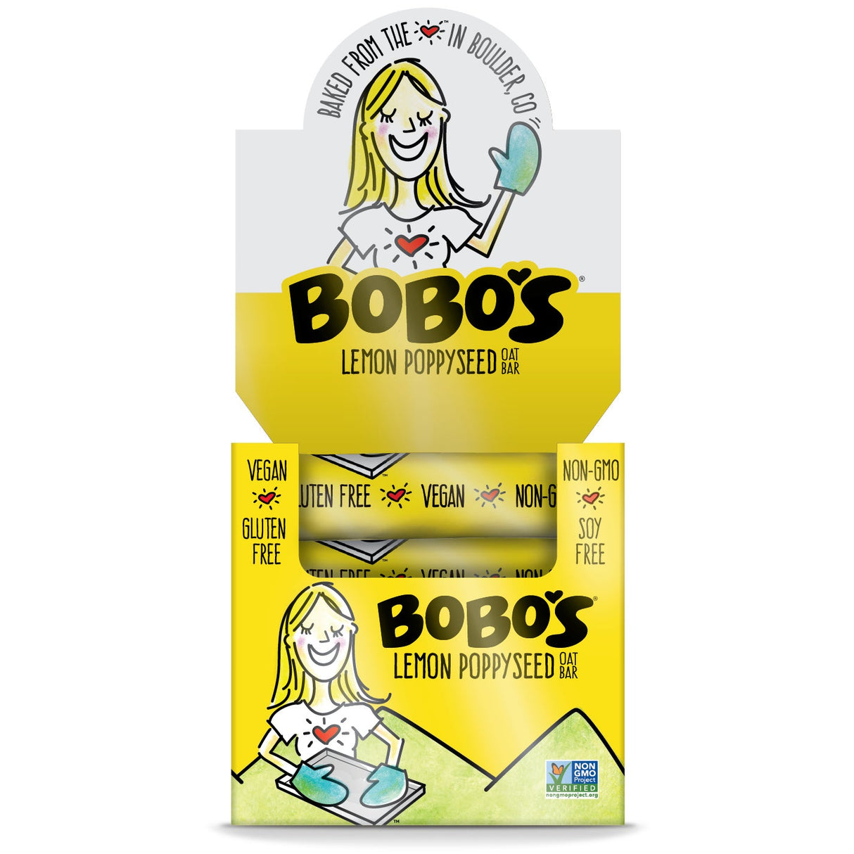 Bars, Oat, Lemon Poppyseed,12 - 3 OUNCE