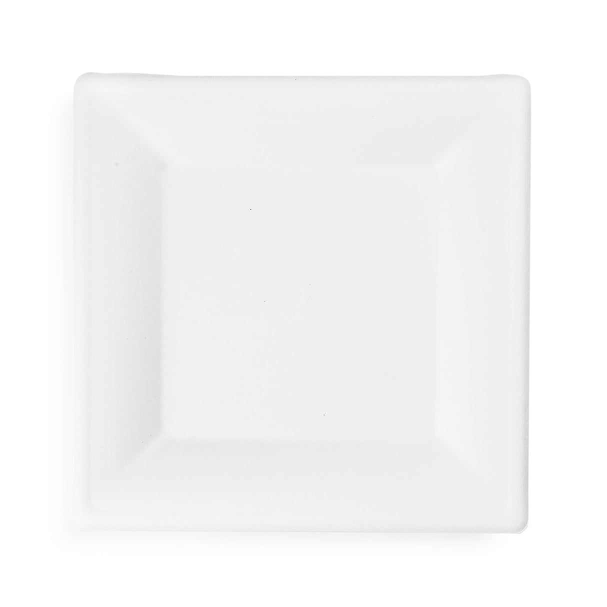 Plates, Food, 10 Inch, Paper, White, Square, Bagasse,10 - 50 COUNT