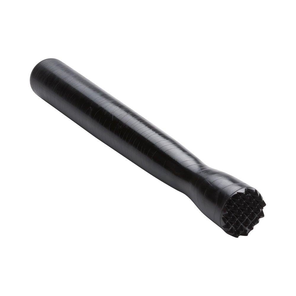 Muddler, Cocktail, 8.25 x 1 x 1 Inch, Black Plastic, with Tenderizer Head,1 - 1 EACH