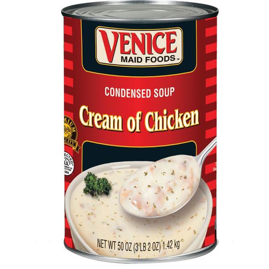 Soup, Cream of Chicken, Condensed, Shelf Stable,12 - 50 OUNCE