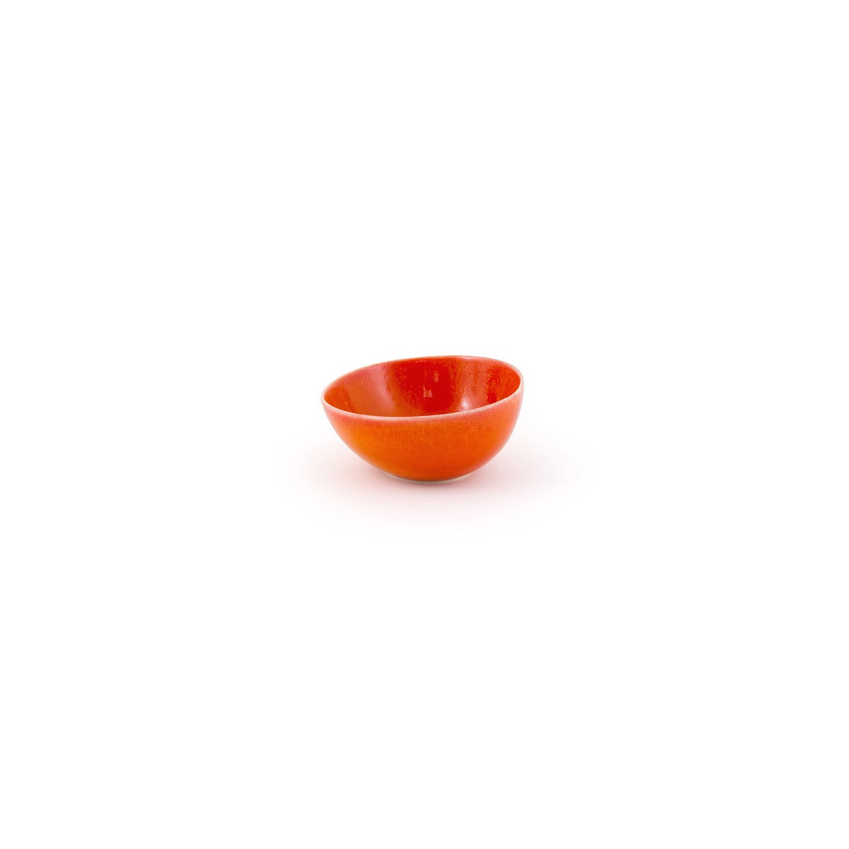 Bowls, Porcelain, 10 Ounce, 5 Inch, Blood Orange, Round,12 - 1 EACH