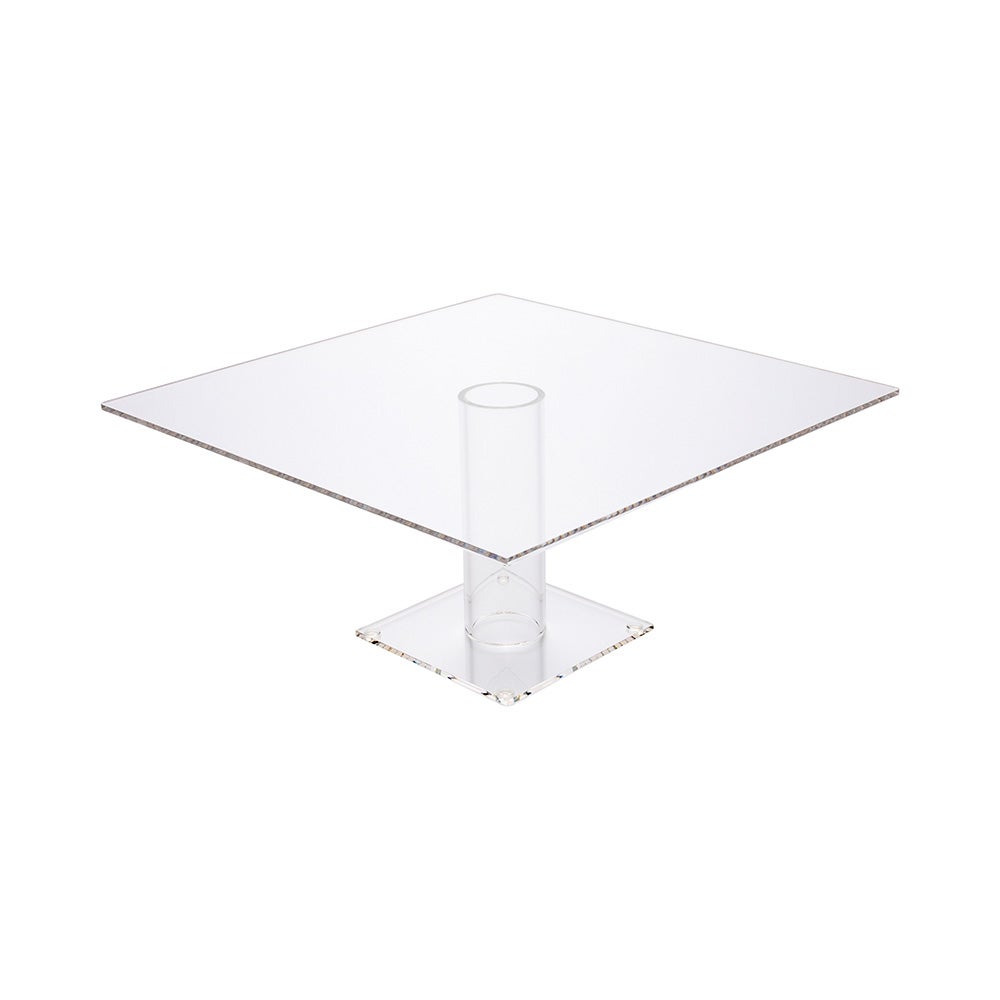 Display Stand, Buffet, 10 x 10 x 4.75 Inch, 1-Tier, Clear, Acrylic,1 - 1 EACH