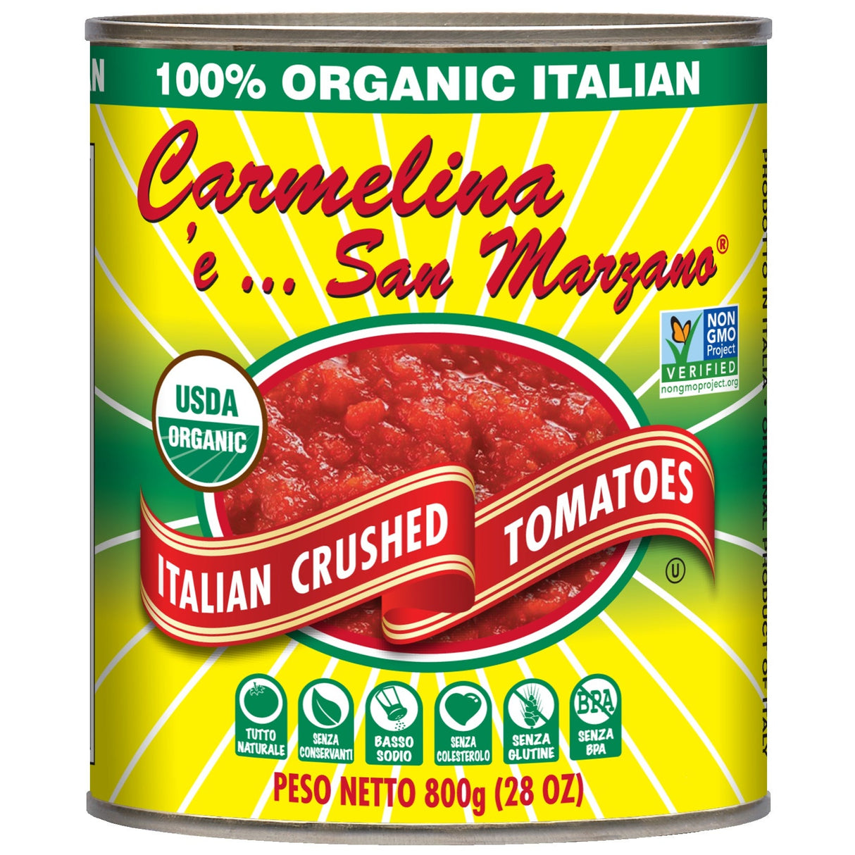 Tomato Puree, Italian, Crushed,6 - 28 OUNCE