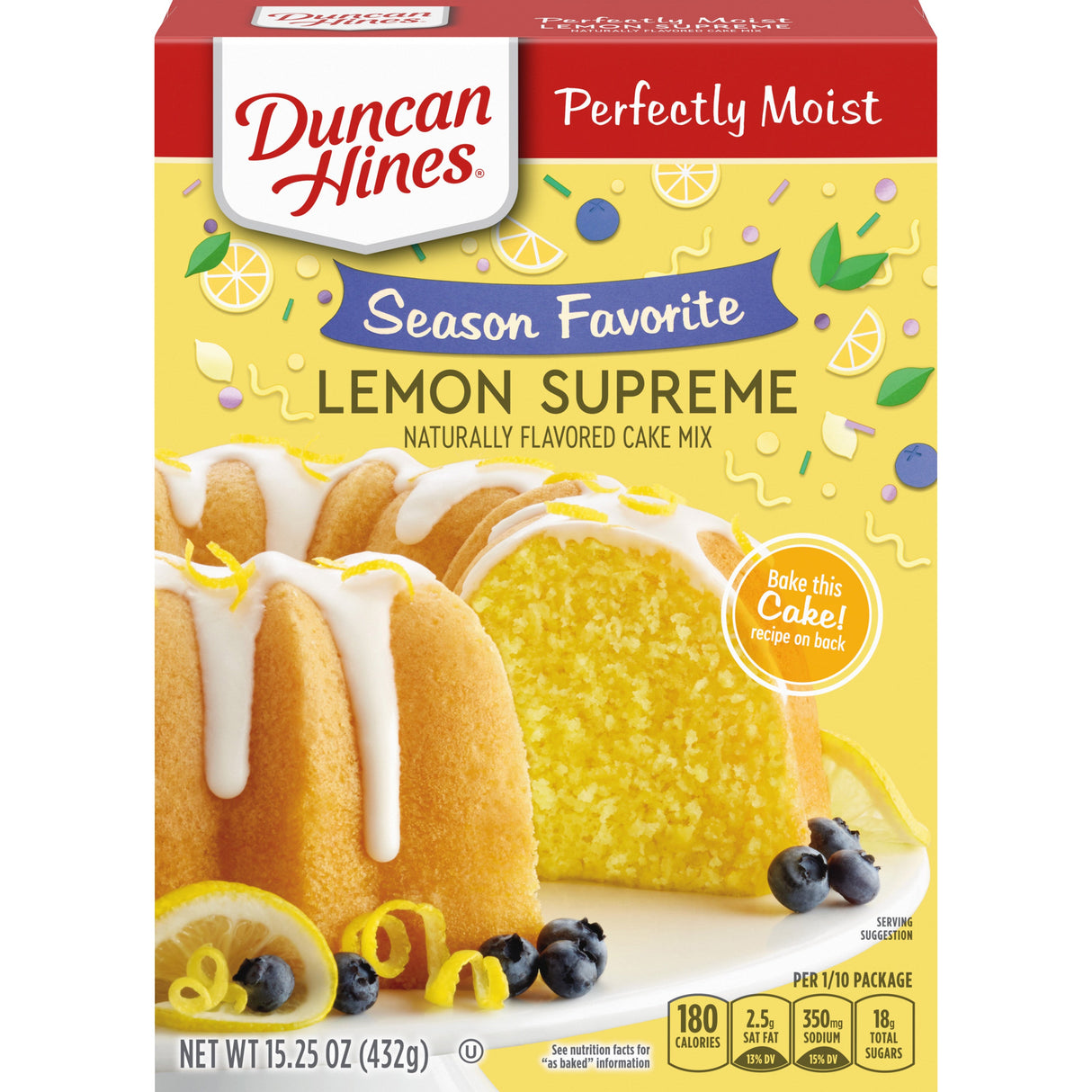 Mix, Cake, Signature, Lemon Supreme,12 - 15.25 OUNCE