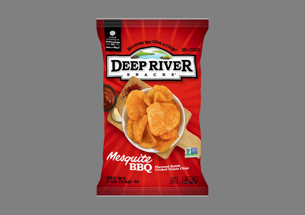 Chips, Potato, Kettle, Mesquite Barbecue, Single Serve,24 - 2 OUNCE
