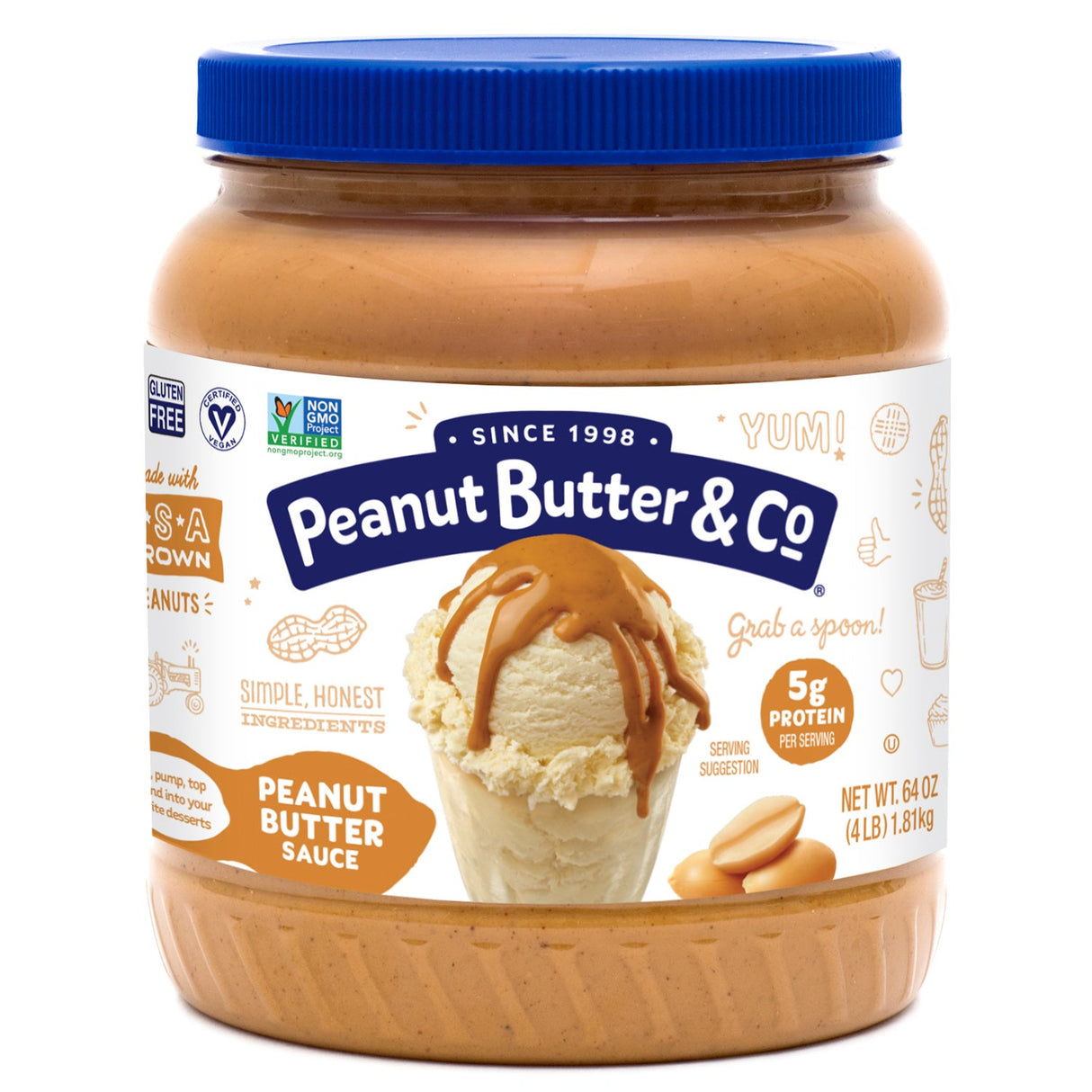 Sauce, Peanut Butter, Shelf-Stable,6 - 4 POUND