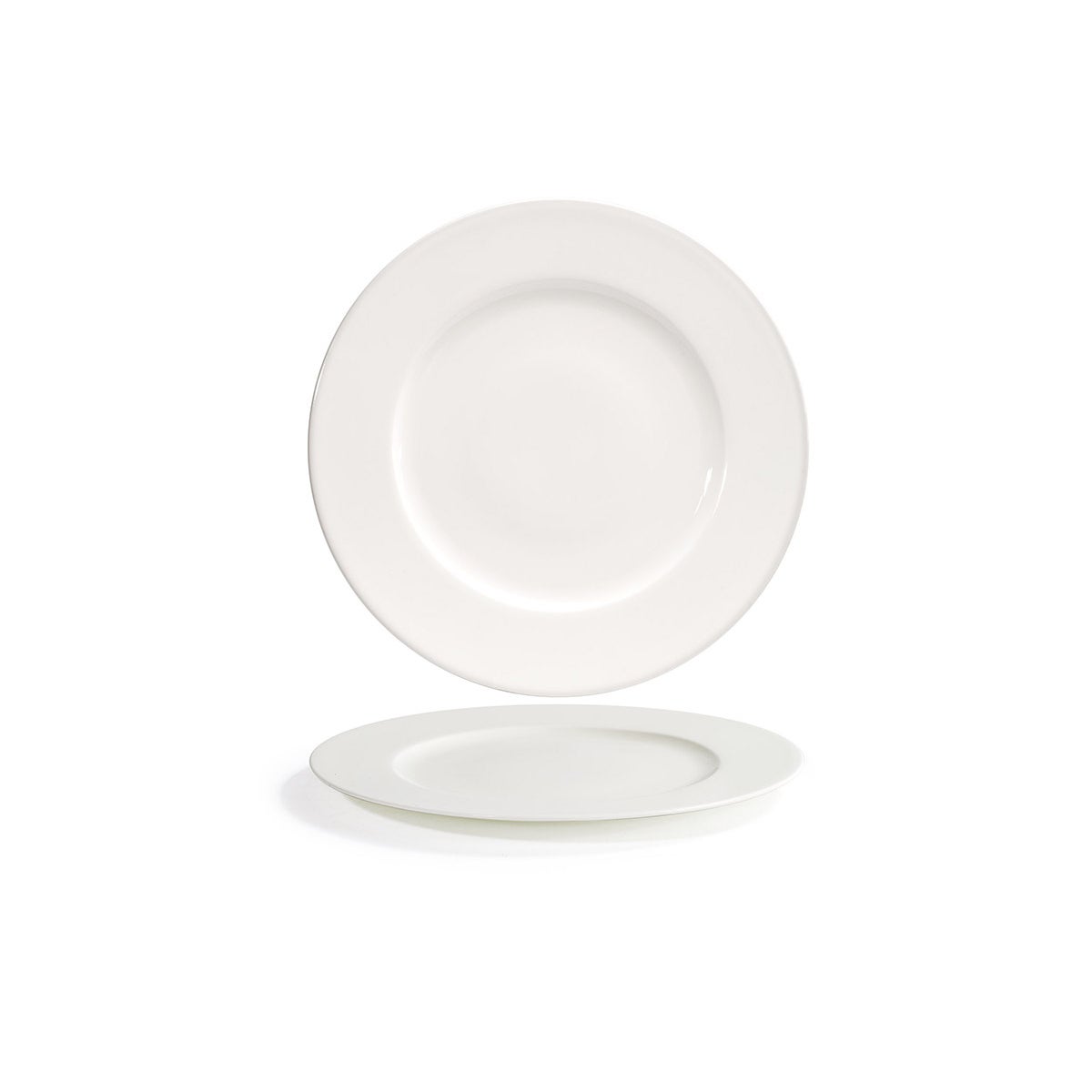 Plates, Rim, 10.62 Inch, White, Round,6 - 1 COUNT