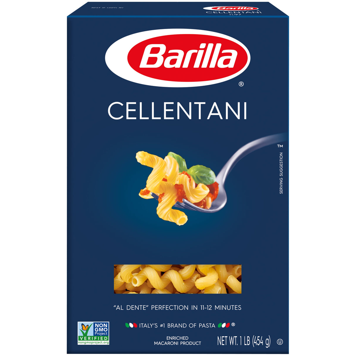 Pasta, Cellentani, Semolina,12 - 16 OUNCE