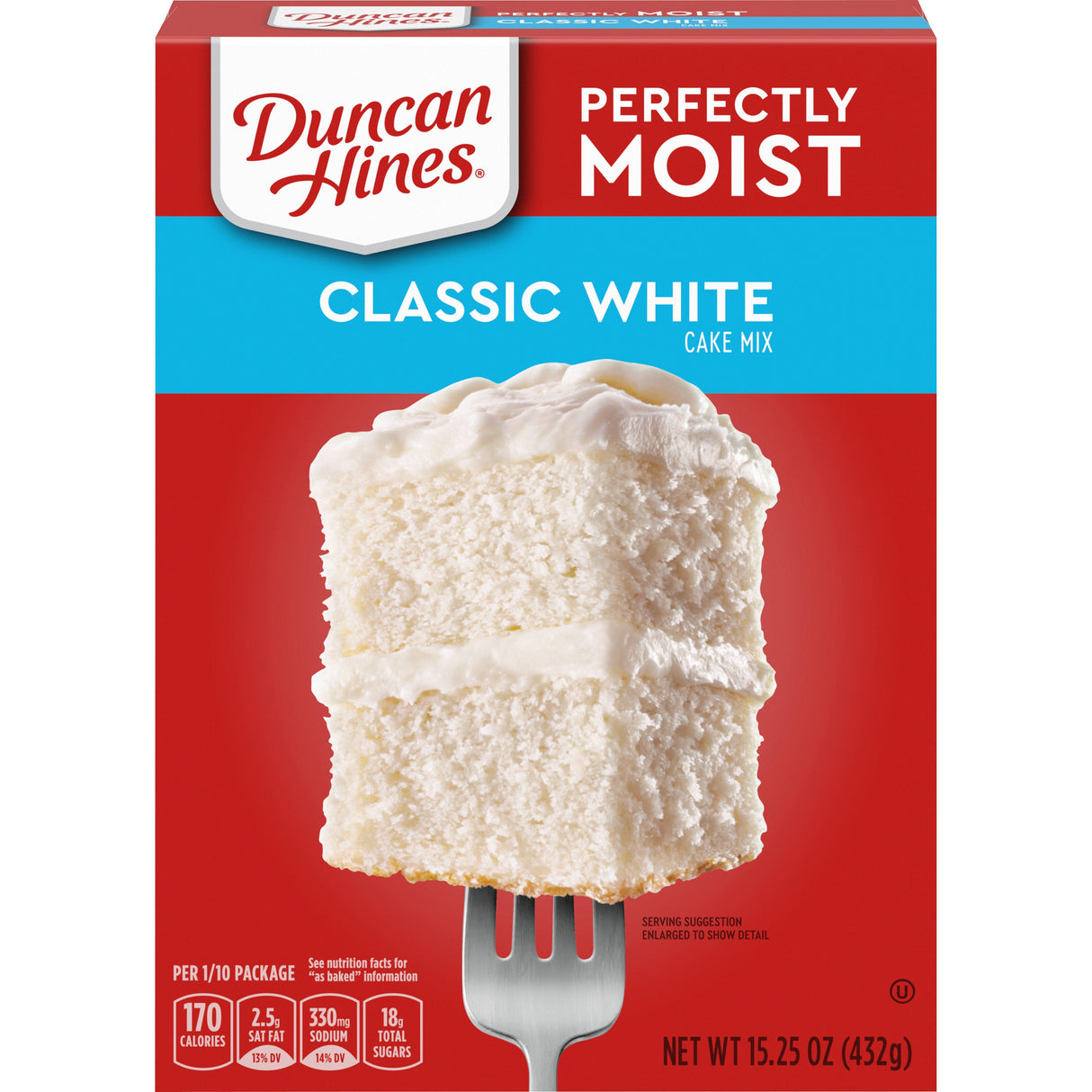 Mix, Cake, Perfectly Moist, Classic White,12 - 15.25 OUNCE