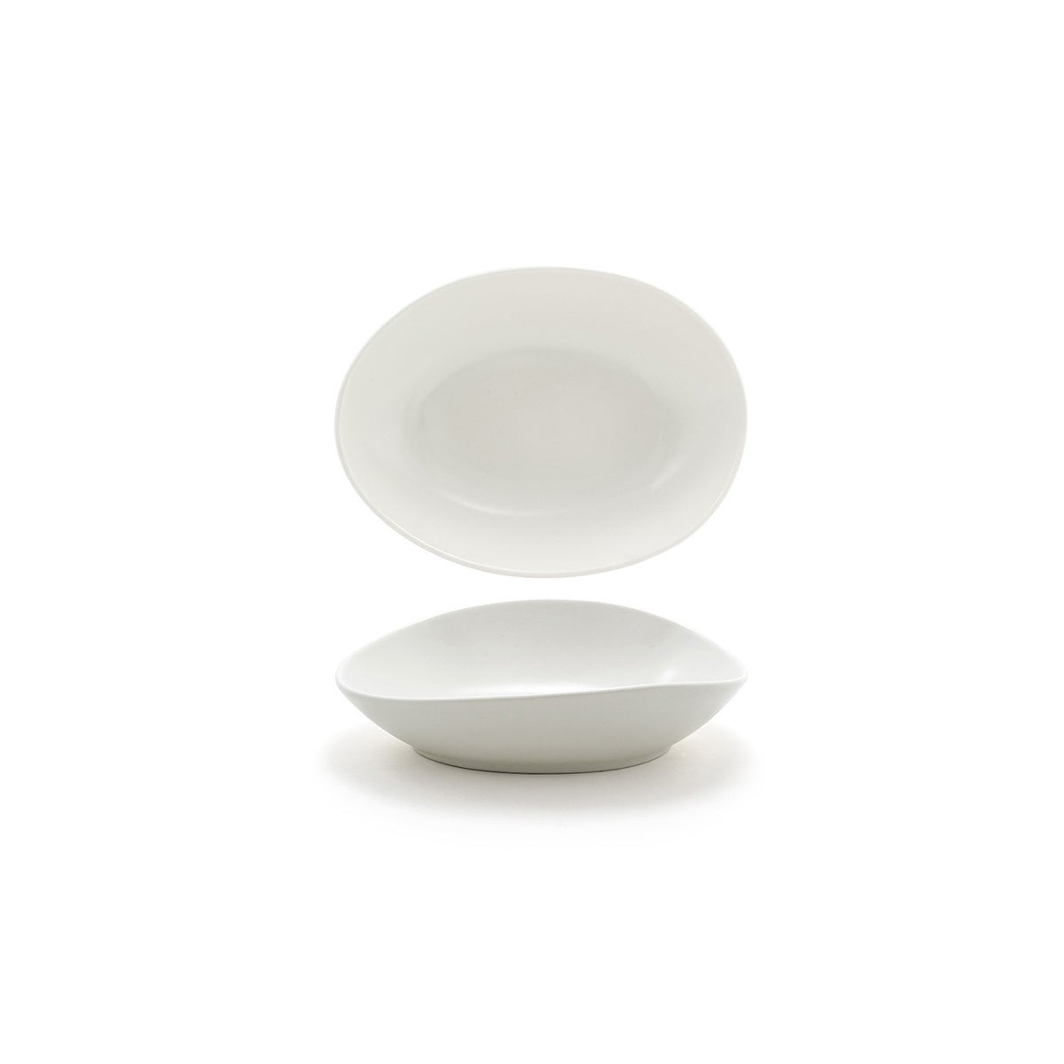 Bowls, Porcelain, 15 Ounce, Scallop, Oval,4 - 1 COUNT