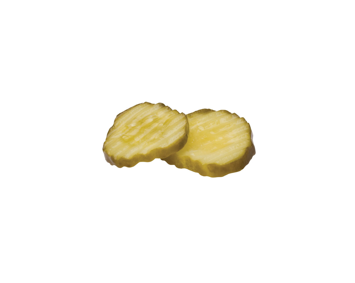 Pickle Chips, Dill, Crinkle-Cut Sliced, Hamburger,4 - 1 GALLON