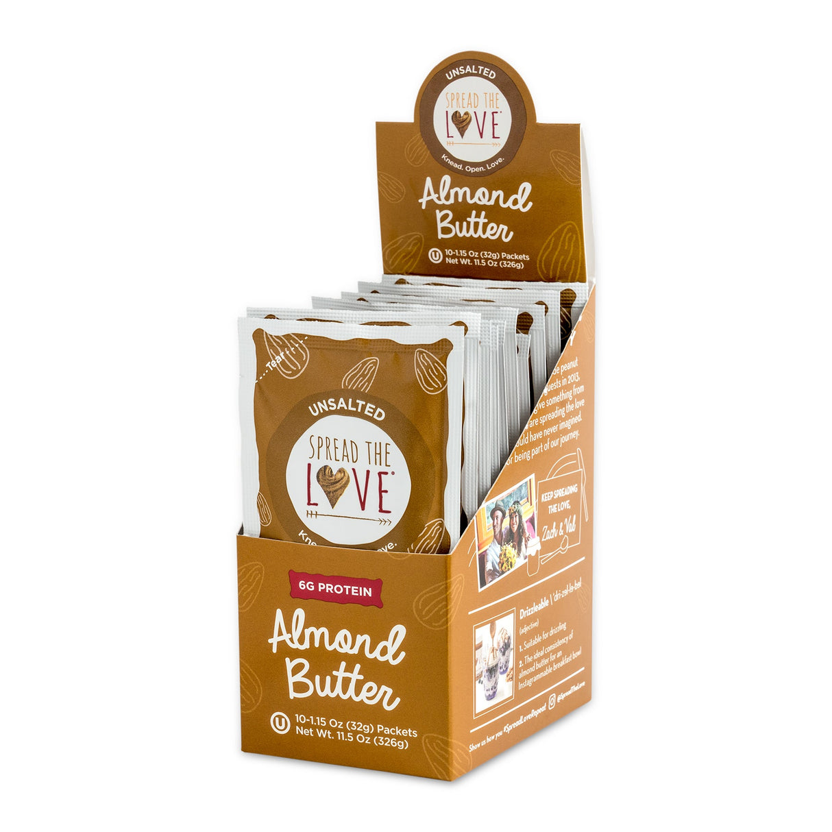 Spread, Almond Butter, Creamy, 1.15 Ounce,4 - 10 COUNT