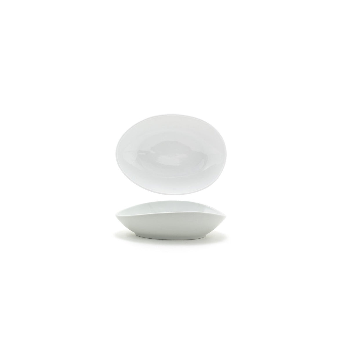 Bowls, Porcelain, 15 Ounce, 8 Inch, White, Oval,4 - 1 COUNT