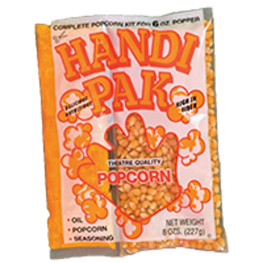 Popcorn Kit, Unpopped, Yellow, with Oil/Popcorn/Seasoning,36 - 6 OUNCE