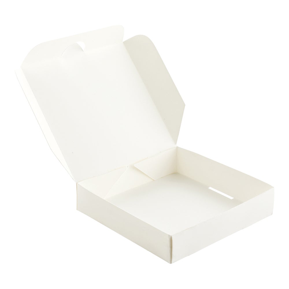 Boxes, Mini Pizza, 3.5 Inch, Paper, White, Hinged, 3.5 Linear Inch,1 - 100 COUNT