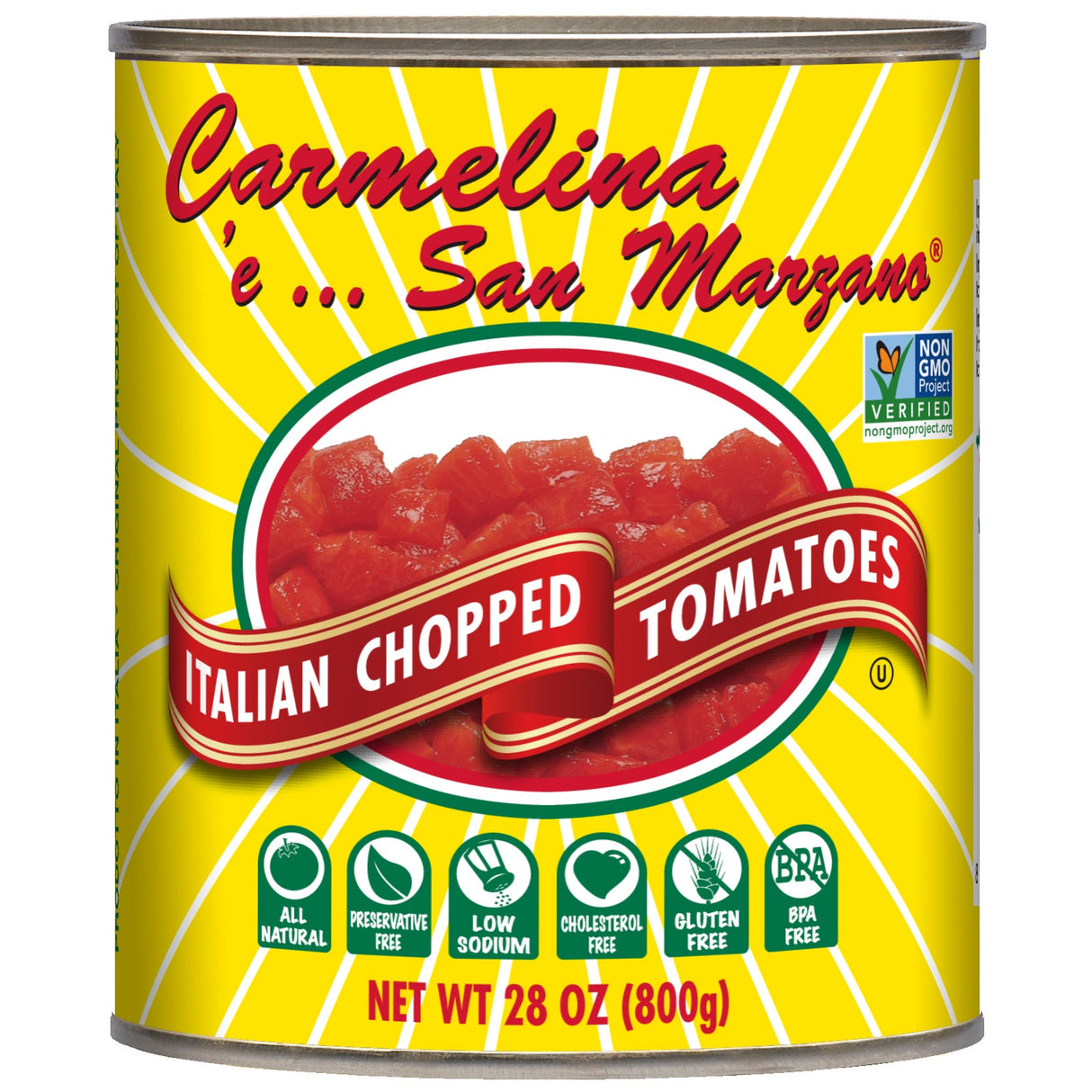 Tomato Puree, Italian, Chopped,6 - 28 OUNCE