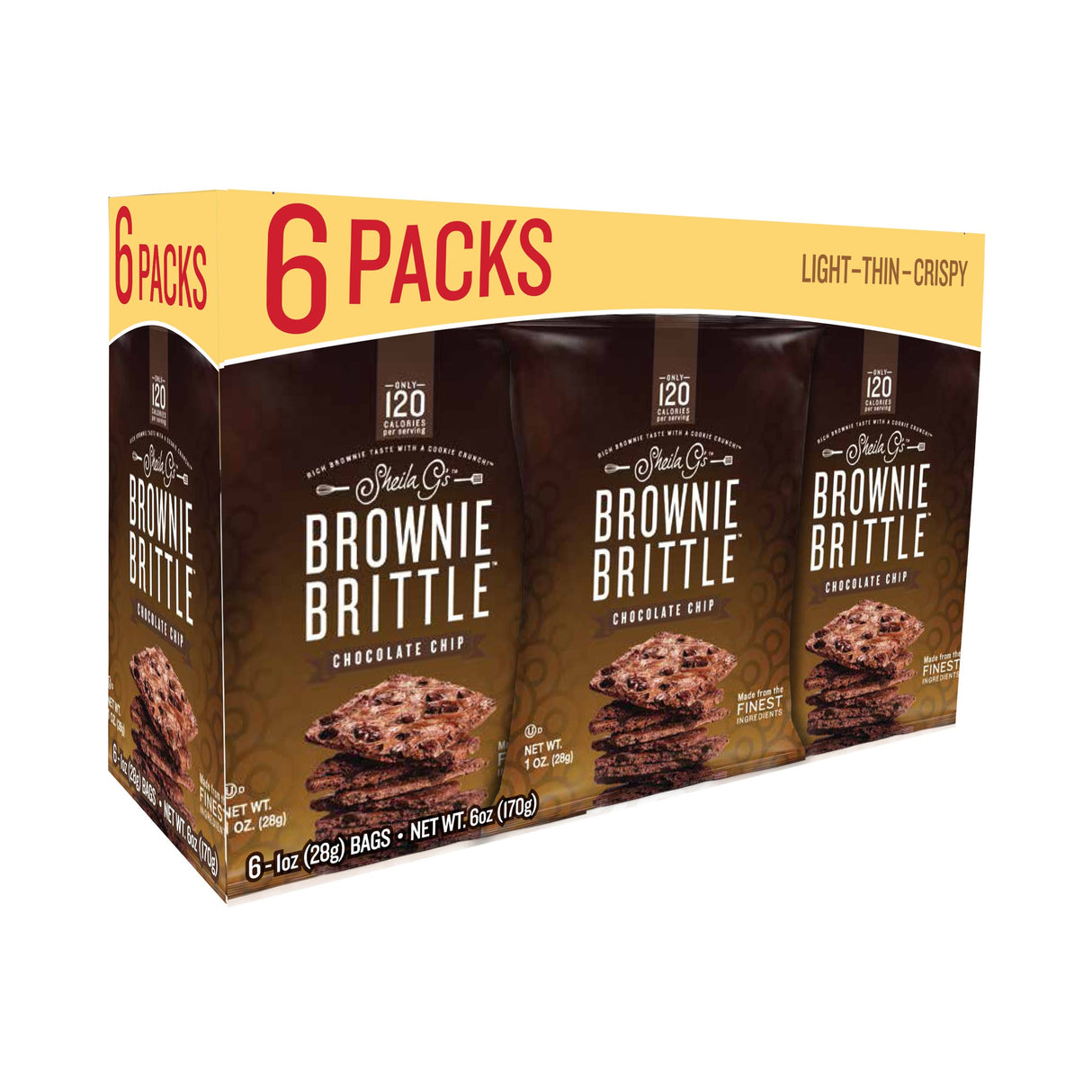 Brownie Brittle, Chocolate Chip, Shelf-Stable,8 - 6 COUNT