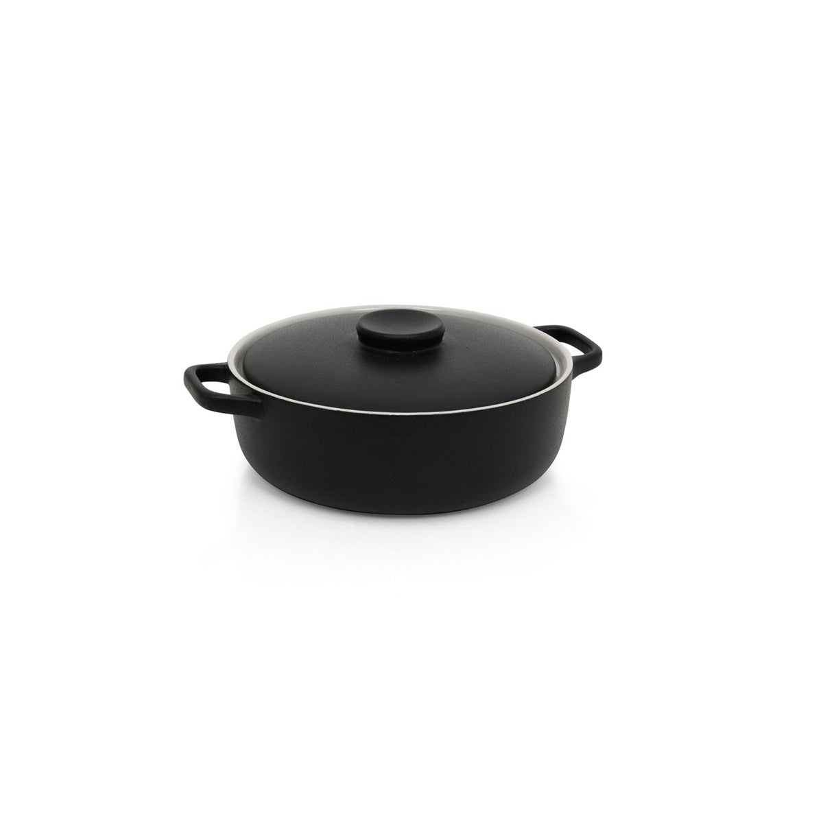 Dishes, Ovenware, 74 Ounce, Round, Black, with Lid,2 - 1 COUNT