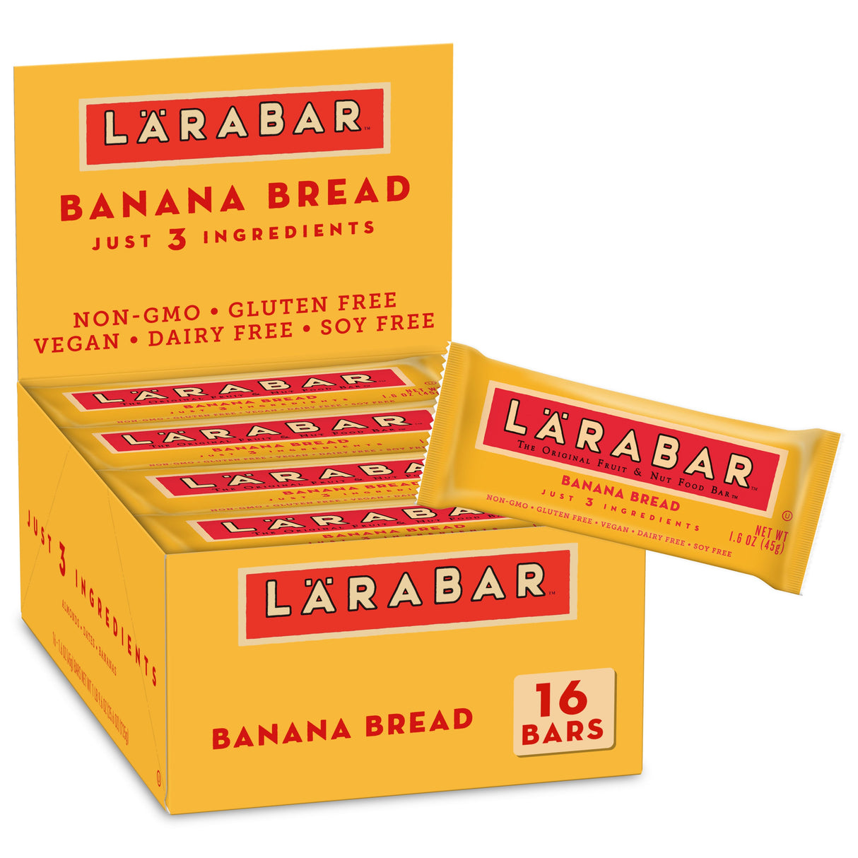 Bars, Banana Bread,16 - 1.6 OUNCE