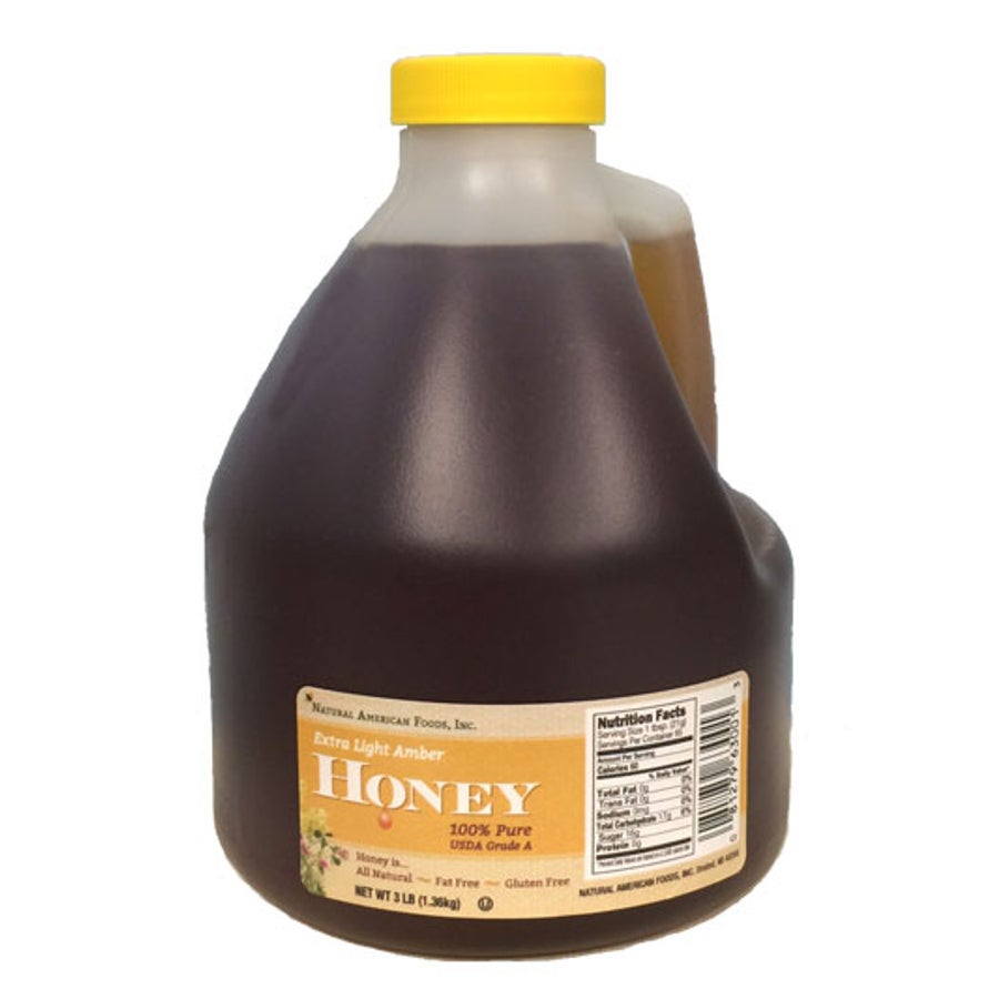 Honey, Grade A, Extra Light Amber, Jug,6 - 3 POUND