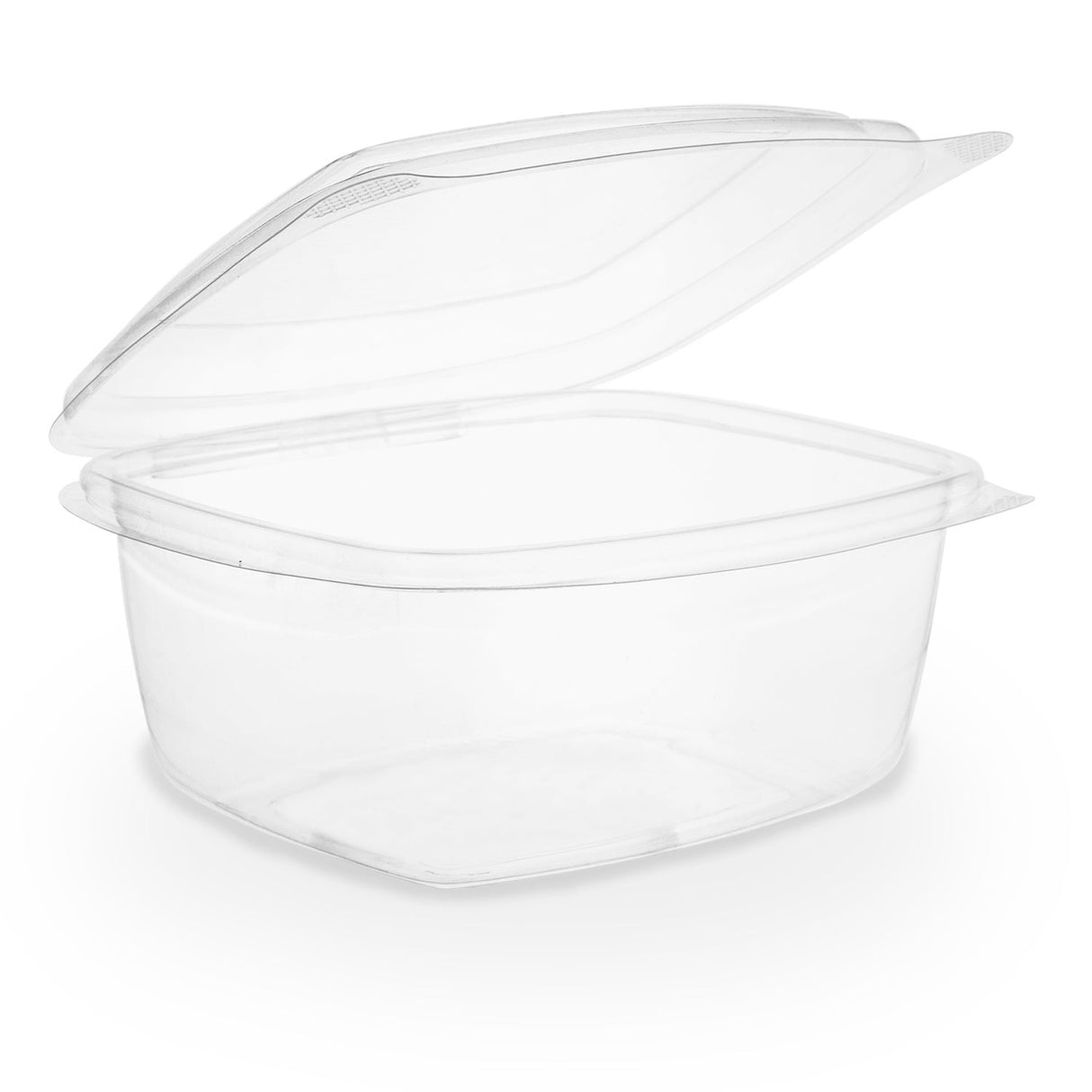 Containers, Deli, 16 Ounce, Plastic, Clear, Rectangular, Hinged, PLA,6 - 50 COUNT