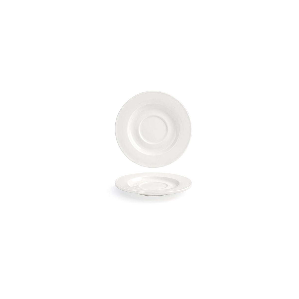 Saucers, Monaco, 6 Inch, White, Round,12 - 1 EACH