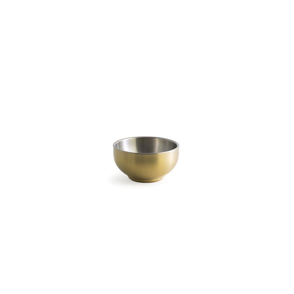 Bowls, Harmony, 6 Ounce, Matte Brass, Brushed Stainless Steel,6 - 1 COUNT
