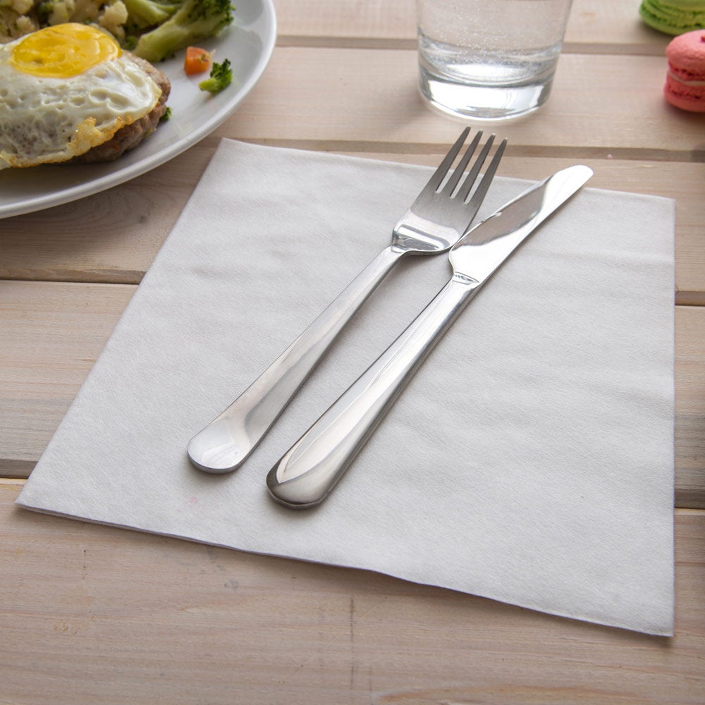 Napkins, Luxenap Air Laid Dinner, Pure White, 16 x 16 Inch, 16 Linear Inch,1 - 25 COUNT