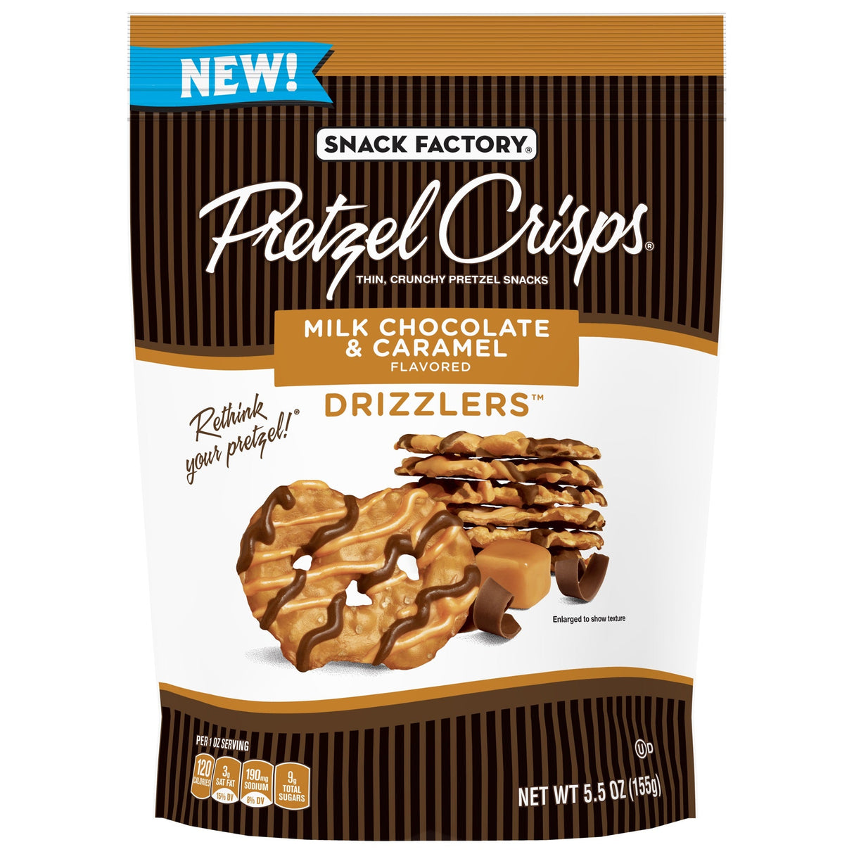 Crisps, Pretzel, Milk Chocolate Caramel,12 - 5.5 OUNCE