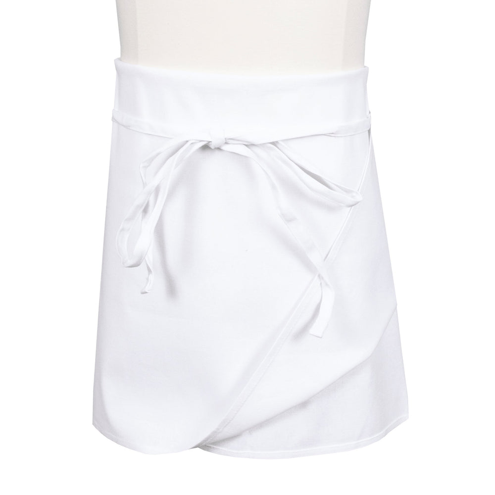 Apron, Waist, Four-Way, White, One Size, Poly/Cotton Blend,1 - 1 EACH