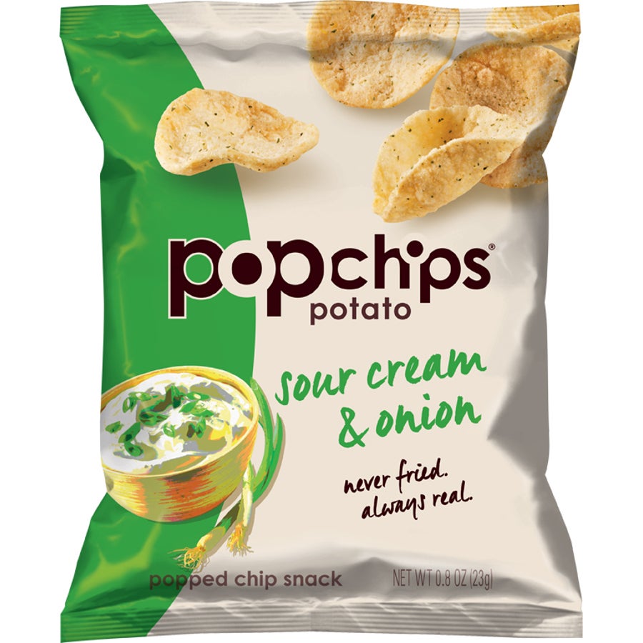 Chips, Potato, Sour Cream & Onion, Single Serve,24 - 0.8 OUNCE