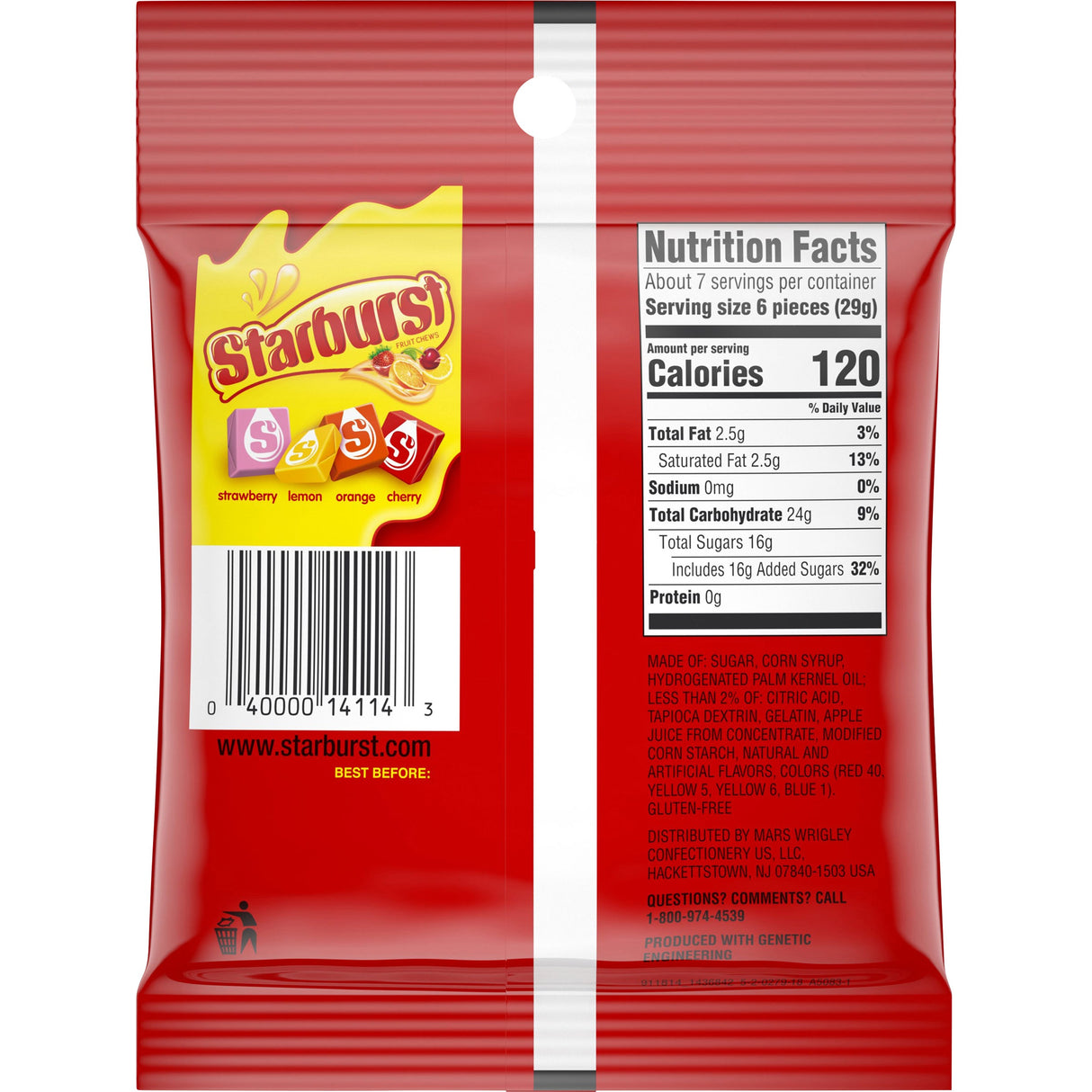 Candy, Original, Chewy, Peg Bag,12 - 7.2 OUNCE