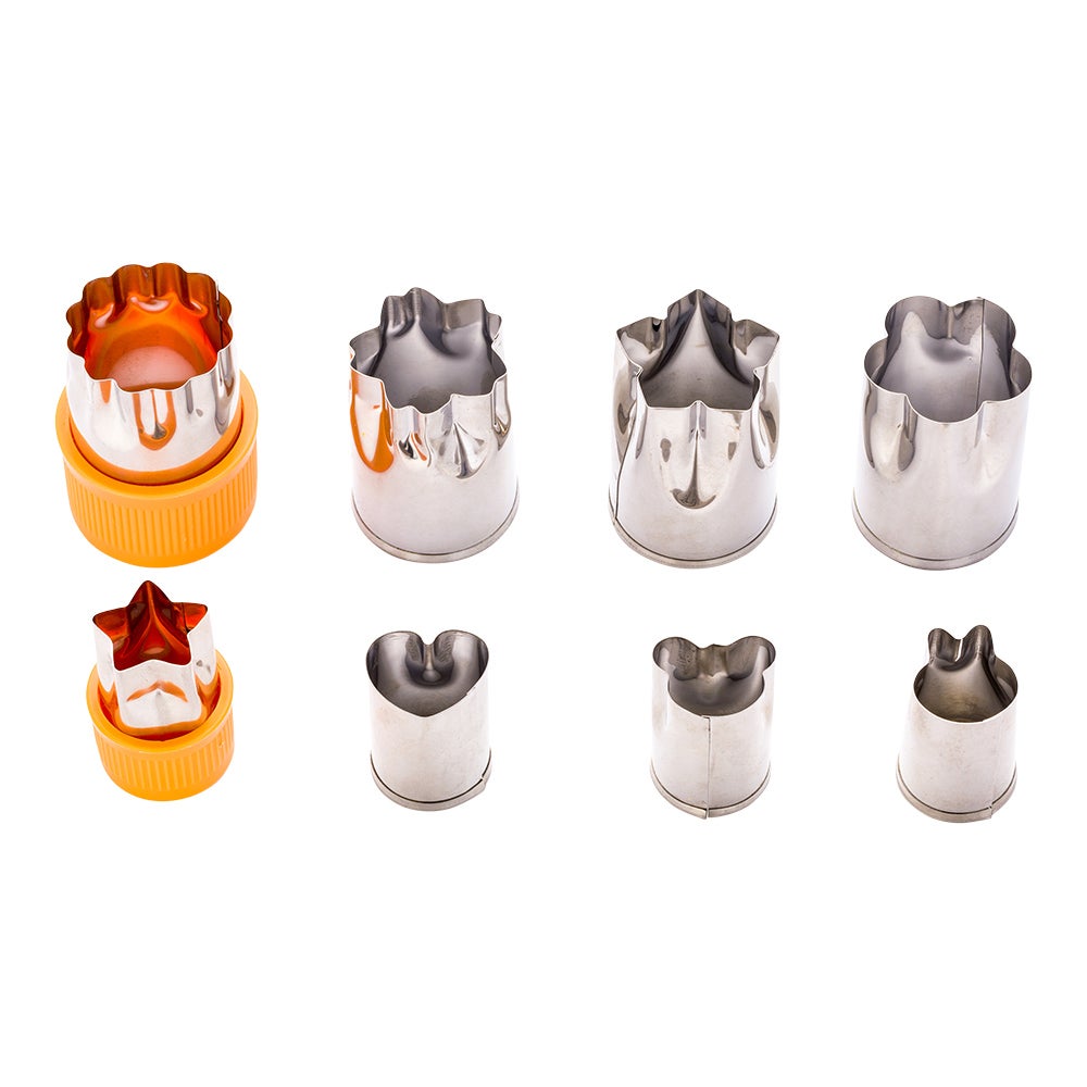 Cutter Set, Cookie, 8-Piece, Assorted Shape, Metal, with Removable Comfort Grip,1 - 1 EACH