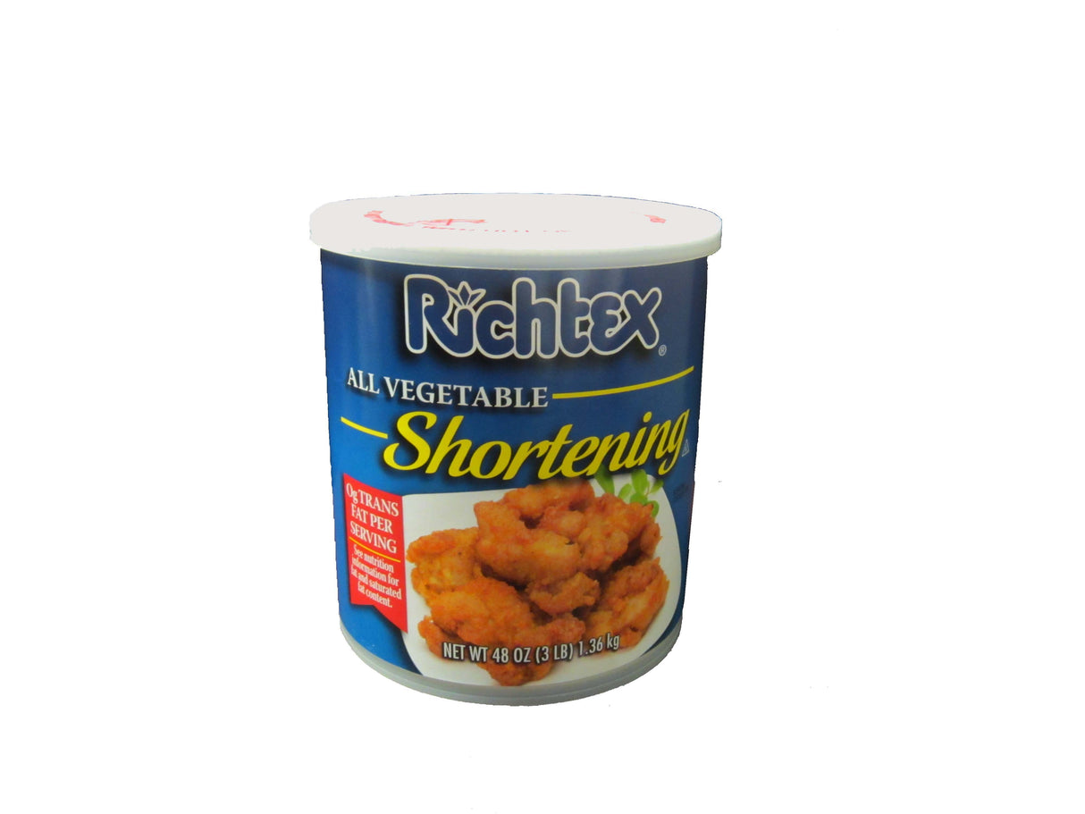 Shortening, Vegetable,12 - 3 POUND