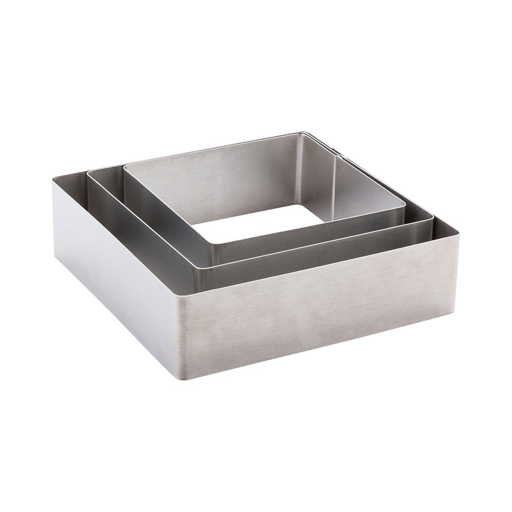 Cutter Set, Cookie, 3-Piece, Square, Metal,1 - 1 EACH