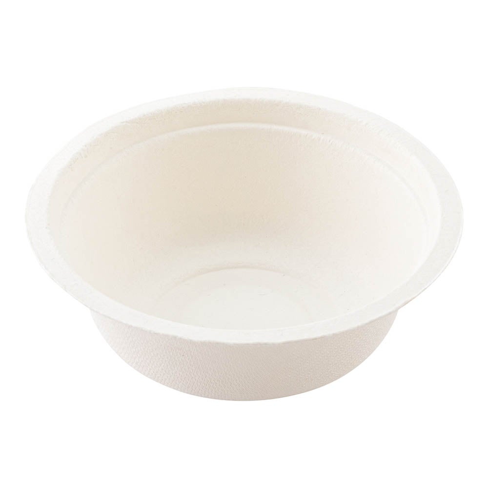 Bowls, Salad, 12 Ounce, Sugarcane, White, Round,1 - 100 COUNT