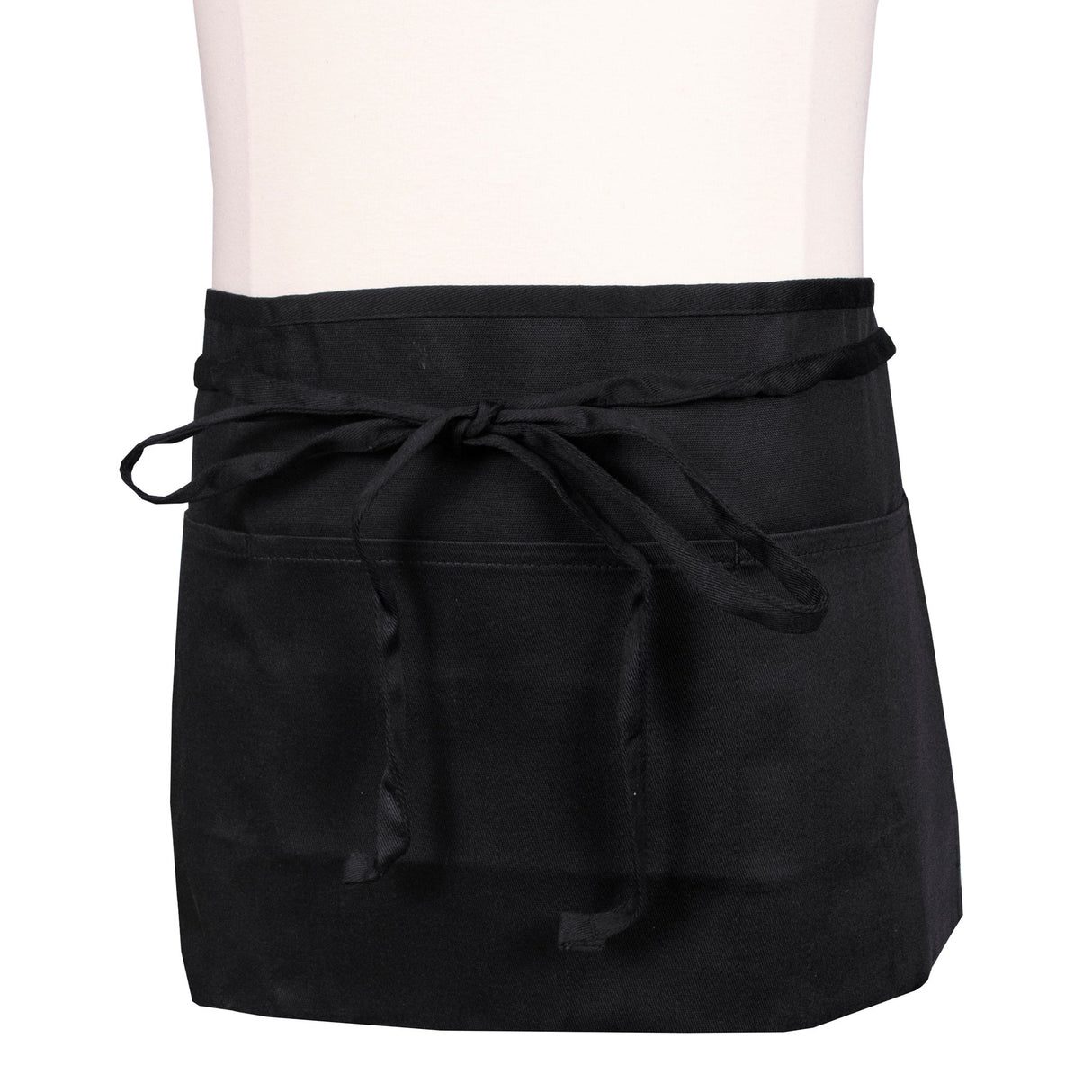 Apron, Waist, Front of the House, Black, One Size, Poly/Cotton Blend,1 - 1 EACH