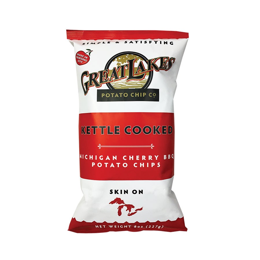 Chips, Potato, Kettle, Michigan Cherry Barbecue, Bulk,12 - 8 OUNCE