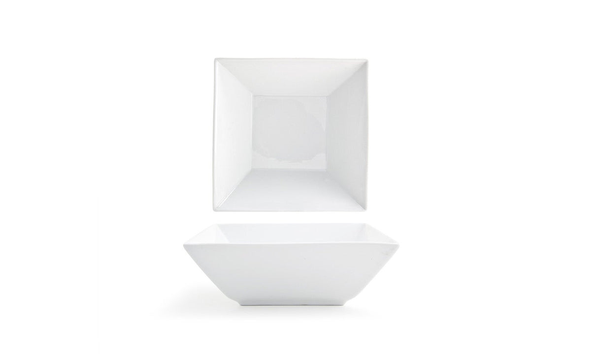 Bowls, Tall, Kyoto, 9 Inch, White, Square, 9 Linear Inch,1 - 2 COUNT