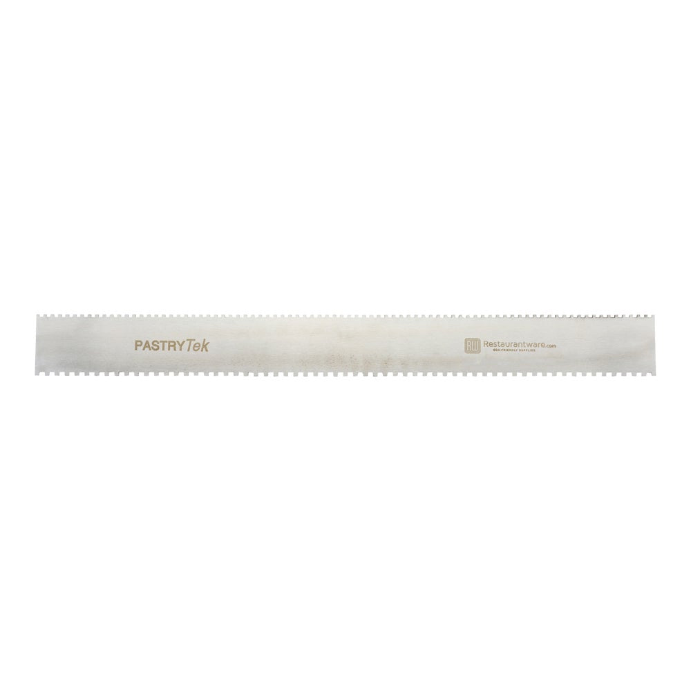 Comb, Decorating, 3 & 4 Millimeter, 19.75 x 2 Inch, Stainless Steel, Square & Double-Sided,1 - 1 EACH