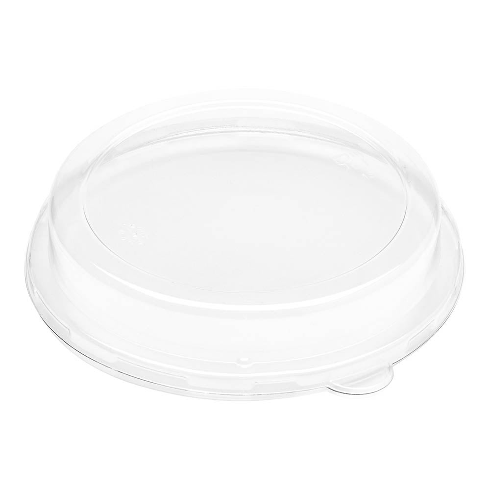 Lids, Dome, Pulp Tek, Plastic, Clear, Round, Fits 32 Ounce Sugarcane Salad Bowls,1 - 100 COUNT